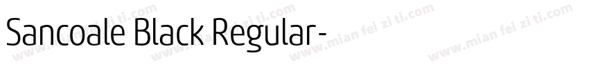 Sancoale Black Regular字体转换
